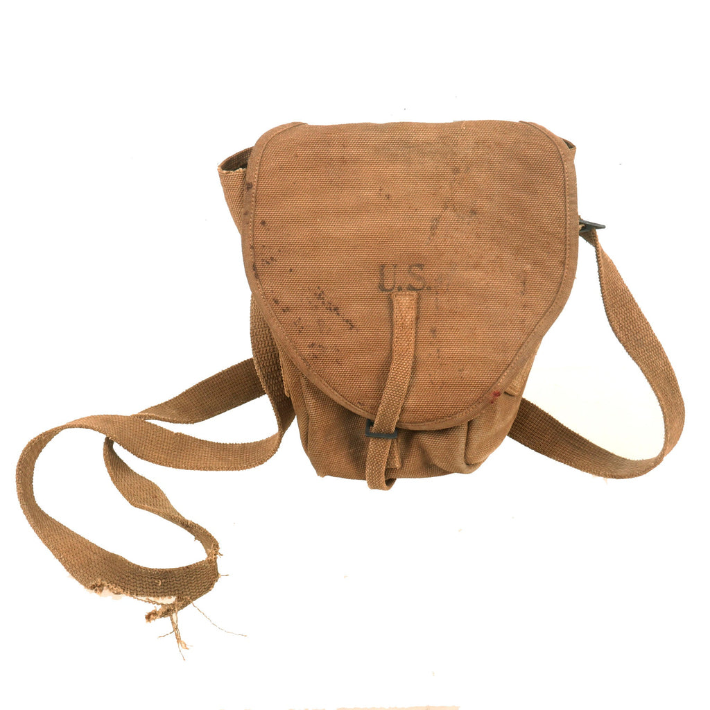 Original U.S. WWI French Chauchat Machine Gun Magazine Carrying Bag Original Items