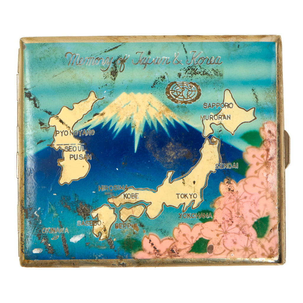 souvenir cigarette Original U.S. Korean War Japanese-Made Souvenir Cigarette Case with Un –  International Military Antiques