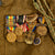 Original U.S. WWI 2nd Division 2nd FA Brigade Regimental Sergeant Major Uniform and Medal Grouping with Velvet Patches & Dog Tags, Yardlong & Pennant - Edmund Smith Mills Original Items