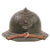 Original French WWI Miniature Model M1915 Adrian Helmet Inkwell with Chinstrap & Inkpot - Rare