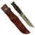 Original U.S. WWII Case 337-6”Q Fighting Knife in Correct Leather Sheath with Depiction of Pinup Style Naked Lady - Quartermaster “Q” Knife Original Items