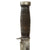 Original U.S. WWII Case 337-6”Q Fighting Knife in Correct Leather Sheath with Depiction of Pinup Style Naked Lady - Quartermaster “Q” Knife Original Items