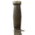 Original U.S. WWII Case 337-6”Q Fighting Knife in Correct Leather Sheath with Depiction of Pinup Style Naked Lady - Quartermaster “Q” Knife Original Items