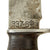 Original U.S. WWII Case 337-6”Q Fighting Knife in Correct Leather Sheath with Depiction of Pinup Style Naked Lady - Quartermaster “Q” Knife Original Items