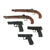 Original Hollywood Film Rubber Prop Pistols from Ellis Props & Graphics - (2) Flintlock Pistols - Glock - Beretta - Sig Sauer - 5 Items Original Items