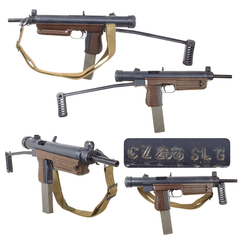 Original Czechoslovakian Cold War Sa 26 (vz. 48b/52) Display Submachine Gun with Magazine & Sling - Bay Of Pigs Invasion Original Items