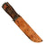 Original U.S. WWII USN Mark 2 KA-BAR Blade Marked Fighting Knife with Heavily Worn Leather Scabbard by Boyt - Dated 1943 - Replaced Securing Strap Original Items