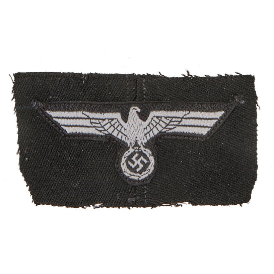 Original German WWII Cutoff Panzer BeVo Cap Eagle Insignia Original Items