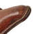 Original German Pre WWII P.08 Luger Pistol Brown Leather Hardshell Holster by Fr & K. Voegels with Attached Feldgendarmerie Gorget Insignia - Dated 1936 Original Items
