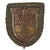 Original German WWII Heer Army Kuban Bridgehead Shield Decoration with Fabric & Back Plate - Ärmelschild Kuban Original Items