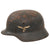 Original German WWII Luftwaffe M35 Double Decal Steel Helmet with 1938 Dated 57cm Liner & Chinstrap - Stamped EF64 Original Items