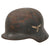 Original German WWII Luftwaffe M35 Double Decal Steel Helmet with 1938 Dated 57cm Liner & Chinstrap - Stamped EF64 Original Items