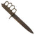 Original U.S. WWI Model 1918 French Made Mark I Trench Knife by AU LION with Correct Steel Scabbard - Broken Tip Original Items