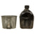 Original U.S. WWII Rare M1942 Black Porcelain Enamel Canteen in 4th Pattern USMC Carrier with 1942-Dated Cup