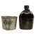 Original U.S. WWII Rare M1942 Black Porcelain Enamel Canteen in 4th Pattern USMC Carrier with 1942-Dated Cup