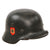 Original German WWII Double Decal NSDAP Civic Police M40 Steel Combat Helmet with 1940 Dated 57cm Liner & Chinstrap - Stamped SE64 Original Items