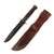 Original U.S. WWII USN Red Spacer Mark 2 KA-BAR Fighting Knife by Robeson Cutlery with USN Leather Sheath Original Items