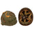 Original U.S. WWII M1 Helmet Converted by Collector to Paratrooper Helmet with Net & Scrim Original Items