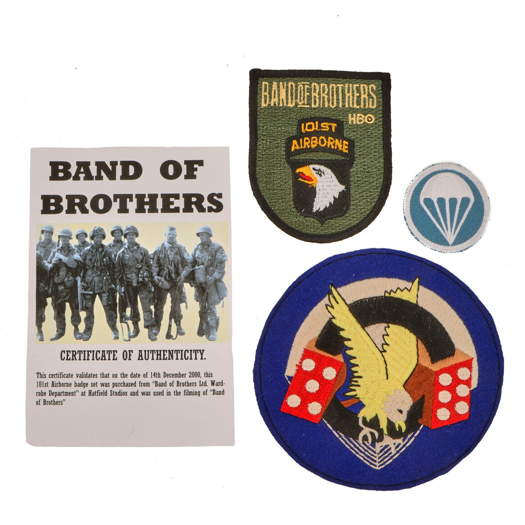 Original U.S. Band of Brothers 101st Airborne Patch & Others used in Show Original Items