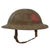 Original U.S. WWI Rare 28th “Keystone” Division Pennsylvania National Guard British-Made Mk 1 Doughboy Helmet with Combat-Cut Chinstrap & Weak Liner Original Items