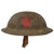 Original U.S. WWI Rare 28th “Keystone” Division Pennsylvania National Guard British-Made Mk 1 Doughboy Helmet with Combat-Cut Chinstrap & Weak Liner Original Items
