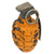 Original U.S. WWII Inert MkII Yellow Early War High Explosive Pineapple Grenade with M10A2 Fuze Original Items