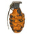 Original U.S. WWII Inert MkII Yellow Early War High Explosive Pineapple Grenade with M10A2 Fuze Original Items