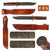 Original U.S. WWII USMC Early Blade-Marked Mark 2 KA-BAR Fighting Knife in Leather Sheath Embossed in Gold with Owner’s Initials Original Items