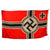 Original German WWII Kriegsmarine 150cm x 250cm Naval Battle Flag by Johann Liebieg & Co. - Reichskriegsflagge Original Items
