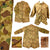 Original U.S. WWII USMC Paramarine Third Pattern Jump Smock with Elbow Pads - Size A Original Items