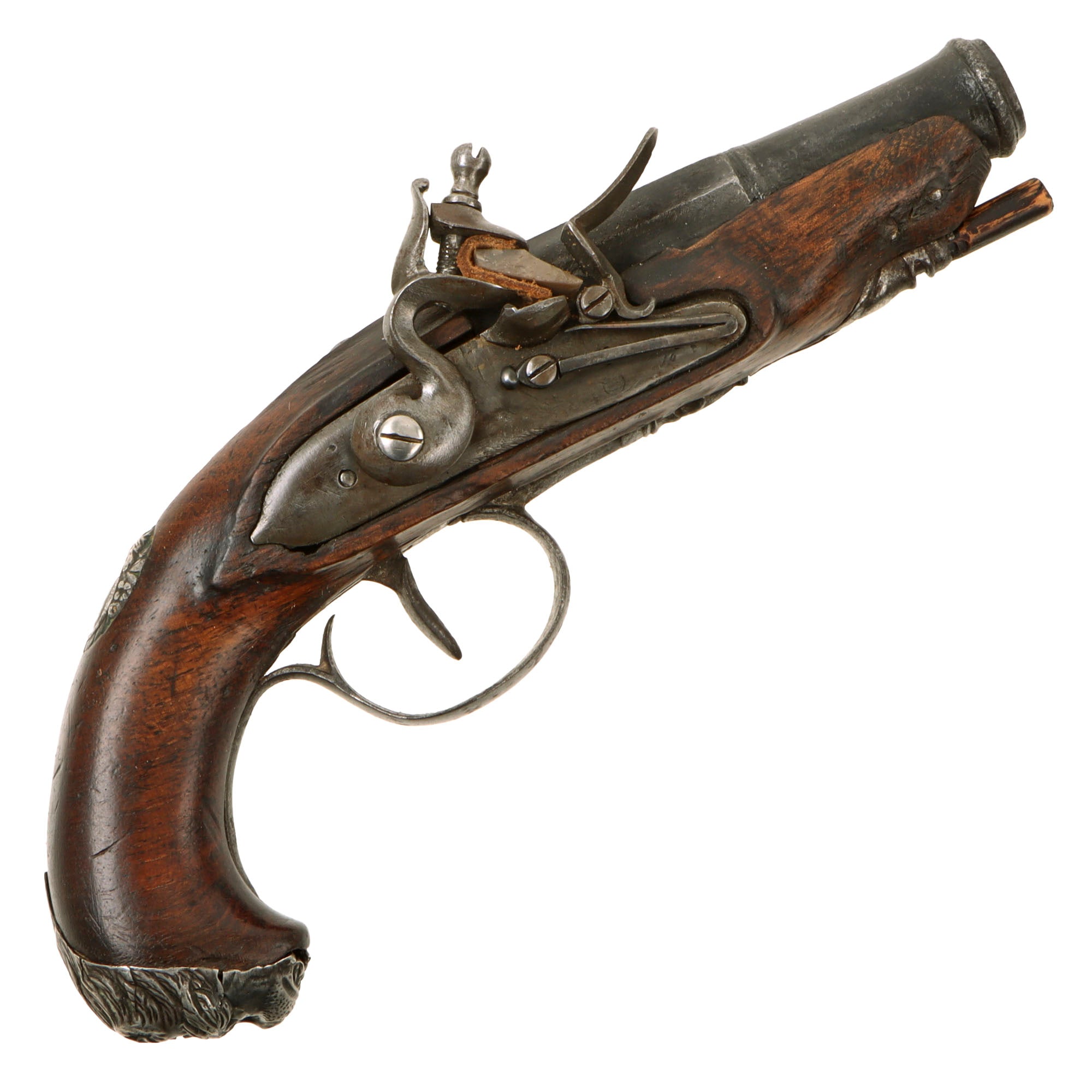 Original 18th Century European Continental Flintlock Pocket Pistol