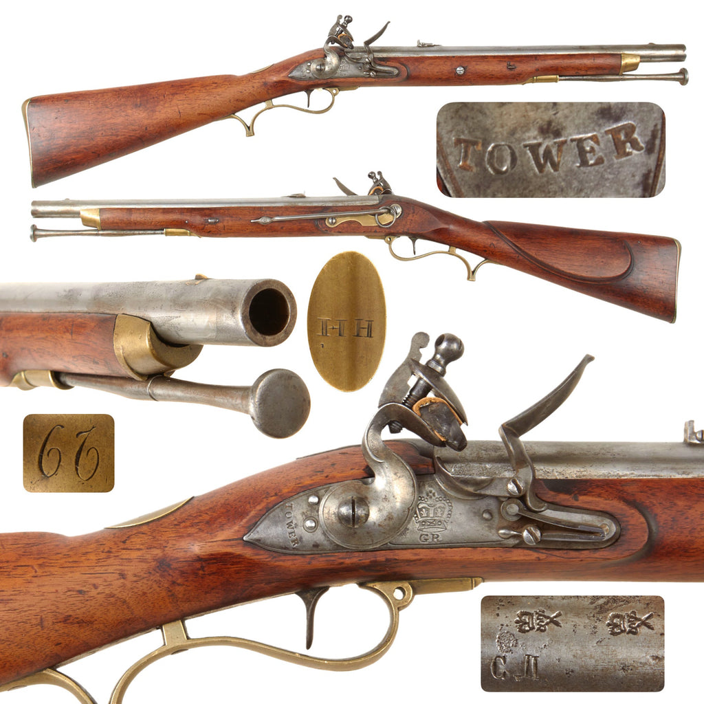 Original French Revolution Era British Special Pattern Flintlock Rifled Carbine Marked to Humpesch's Hussars No. 29 - Circa 1795 Original Items