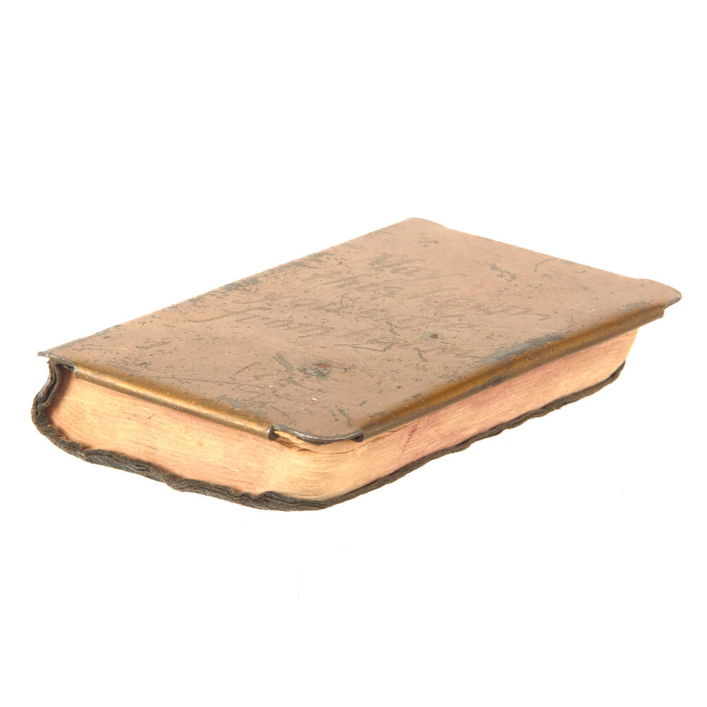 Original U.S. WWII Named “May This Keep You From Harm” New Testament Heart-Shield Breast Pocket Bible - 34th Infantry Division Combat Veteran Palmer Egstad, 135th Infantry Regiment Original Items