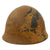 Original Japanese WWII Tetsubo Type 90 Army Helmet with Partial Liner & Chinstrap - Missing Star Original Items