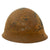 Original Japanese WWII Tetsubo Type 90 Army Helmet with Partial Liner & Chinstrap - Missing Star Original Items