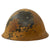 Original Japanese WWII Tetsubo Type 90 Army Helmet with Partial Liner & Chinstrap - Missing Star Original Items