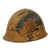 Original Japanese WWII Tetsubo Type 90 Army Helmet with Partial Liner & Chinstrap - Missing Star Original Items