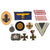 Original German WWI - WWII Award and Insignia Grouping with 1914 EKII, Hindenburg Cross, Eastern Medal, and More - 10 Items Original Items