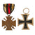 Original German WWI - WWII Award and Insignia Grouping with 1914 EKII, Hindenburg Cross, Police Sleeve Eagle, and More - 11 Items Original Items