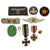 Original German WWI - WWII Award and Insignia Grouping with 1914 EKII, Hindenburg Cross, and More - 10 Items Original Items