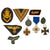 Original German WWI - WWII Award and Insignia Grouping with 1914 EKII, Eastern Medal, and More - 10 Items Original Items