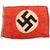 Original German WWII Set of Two Flags: 7 1/4" x 14" Dessau Sailing Pennant and 12" x 17 1/2" Small NSDAP Flag