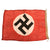 Original German WWII Set of Two Flags: 7 1/4" x 14" Dessau Sailing Pennant and 12" x 17 1/2" Small NSDAP Flag