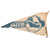 Original German WWII Set of Two Flags: 7 1/4" x 14" Dessau Sailing Pennant and 12" x 17 1/2" Small NSDAP Flag