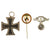 DRAFT Original German WWI - WWII Award and Insignia Grouping with 1914 EKII, Eastern Medal, and More - 10 Items (Copy) Original Items