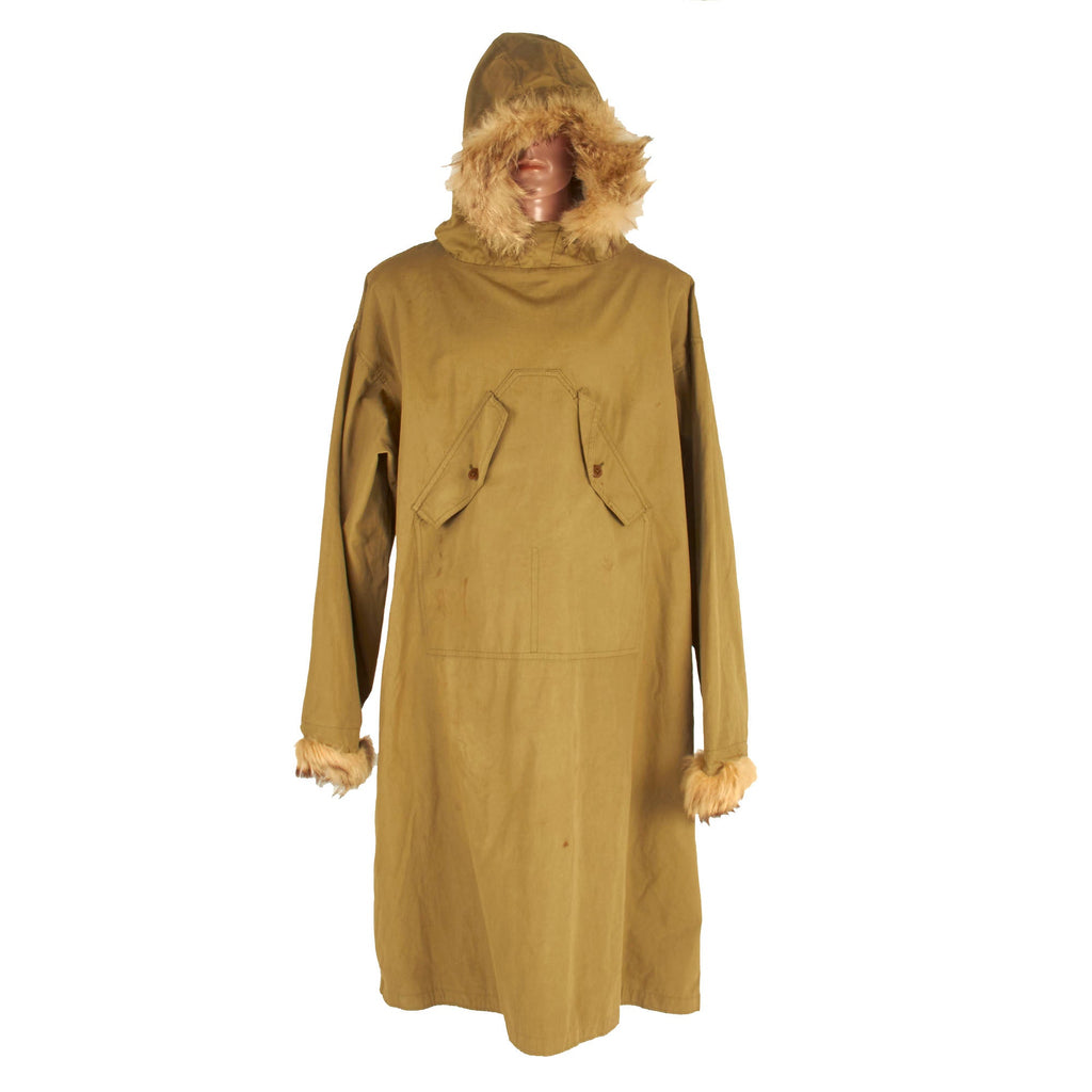 Original U.S. WWII Mountain Troops Reversible Parka with Coyote Fur Lined Hood Original Items