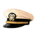 Original U.S. Early WWII Named Navy Officer White Combination Visor Cap - Size 7 - Lieutenant Commander Supply Corps Original Items