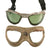 Original U.S. WWII USAAF AN-6530 Goggles and Type A9 Flight Helmet Original Items
