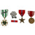 Original U.S. Vietnam War & Post Vietnam 1st Infantry Division Engraved Bronze Star Medal with OLC & Certificate Grouping - Army Commendation Medal & Others Original Items