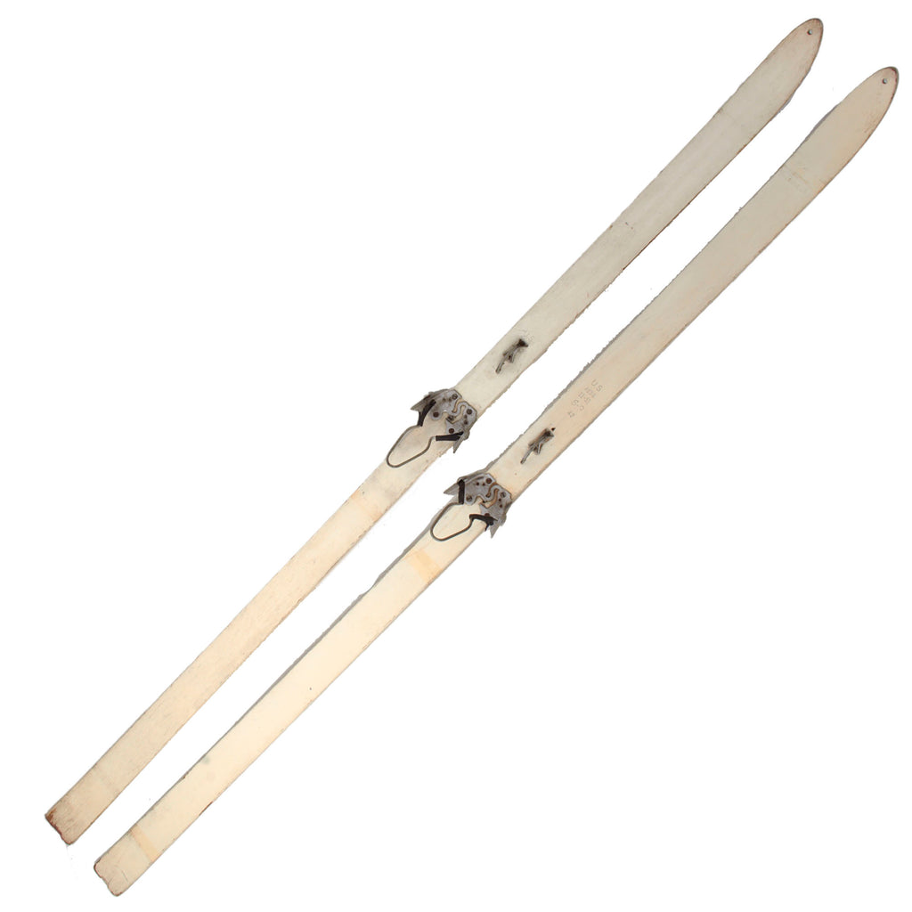 Original U.S. Korean War Era Army Issue 1951 & 1952 Dated Skis